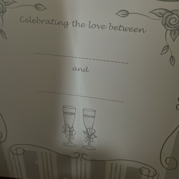 Vintage 2004 Havoc Wedding Memory Record Book-Embroidered Wedding Cake on Front - Picture 6 of 7